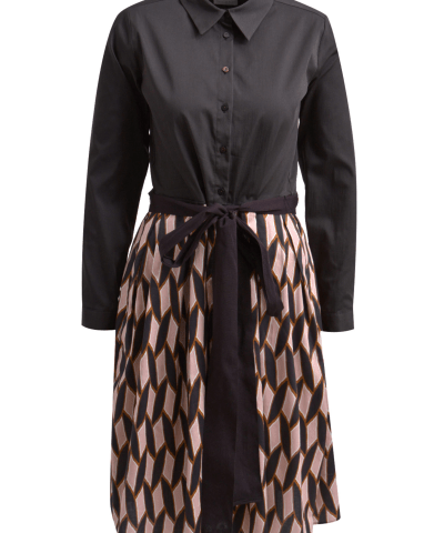 Milano Italy - Hemdblusenkleid mit grafischen Rock