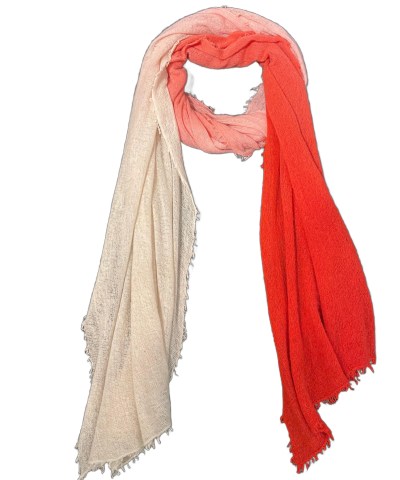 Cute Stuff - Handgewebter Kaschmirschal in Beige / Apricot