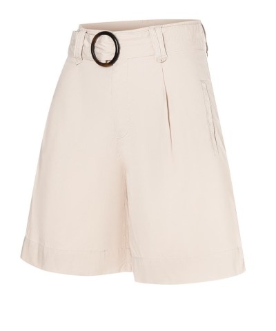 MAC - Shorts "KIRA" mit Gürtel in Beige