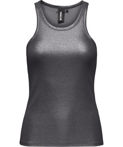 Only - OnlLindsay graues Top im Metal-Look