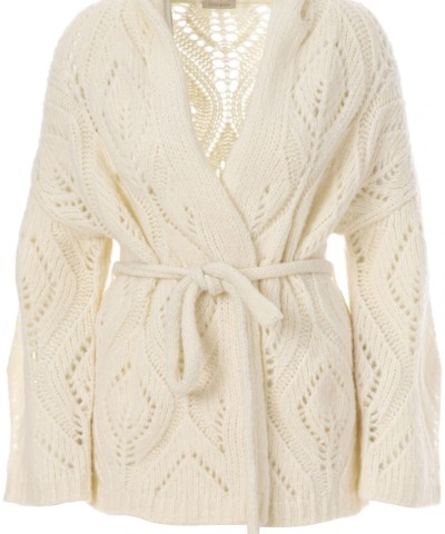 JcSophie - Eclair Ajour Strickjacke in Ecru