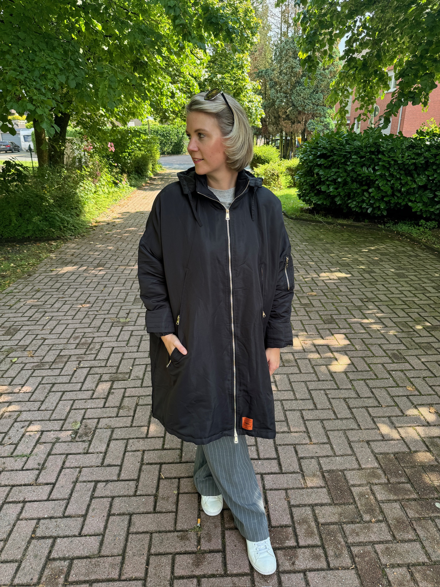 Closed Damen Closed Lange Bomberjacke Damen-Freizeitjacke, Lange