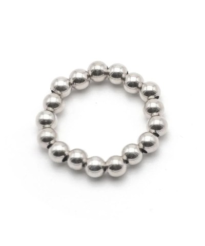 Schmuckstück - Perlenring in Silber 4mm AS04