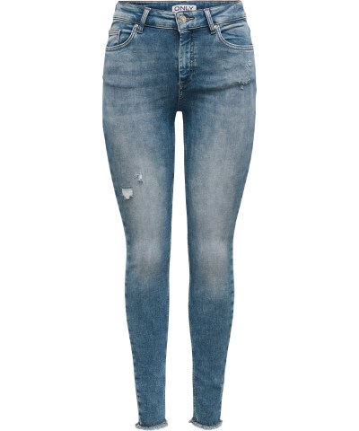 ONLY - OnlBlush Skinny Fit Jeans in Grau Blau