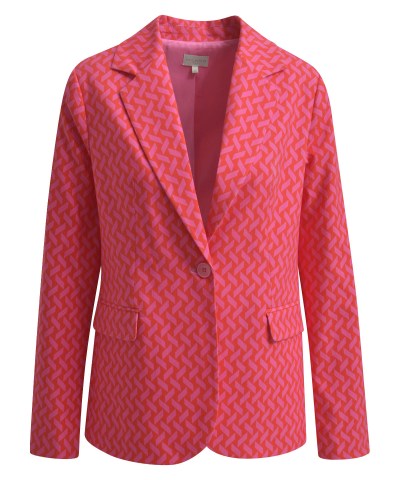 Milano Italy - Blazer mit Pattentaschen in Rosa