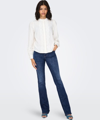 ONLY - OnlAnn Flared Fit Jeans in Jeansblau