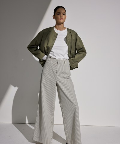 JcSophie - Gale Hose mit Army Stripes