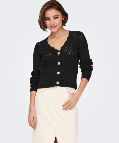 ONLY - OnlRoselia Strickjacke in Schwarz