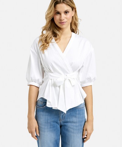 Smith & Soul - weiße Knotenbluse
