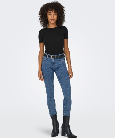 ONLY - OnlEasy Basic T-Shirt in Schwarz