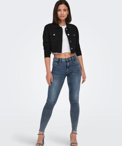 ONLY - OnlWonder Jeansjacke in Schwarz