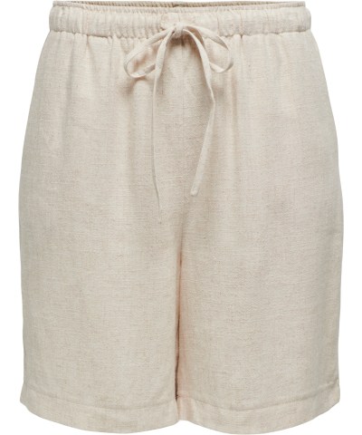 ONLY - OnlSiesta Leinenshorts in Beige