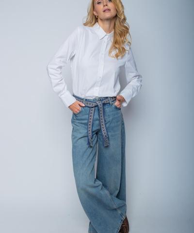 Emily van den Bergh - Bindegürtel aus coolem Ethno-Tape in Navy