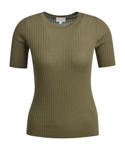 Milano Italy - Taillierter Pullover in Khaki