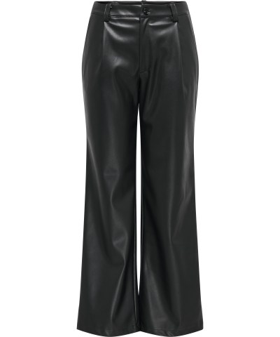 ONLY - OnlHeidi Kunstlederhose in Schwarz