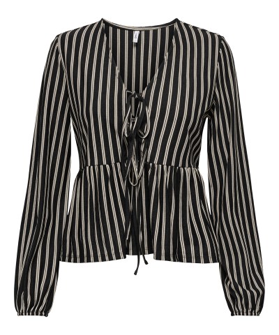 ONLY - Onljally schwarze Streifenbluse