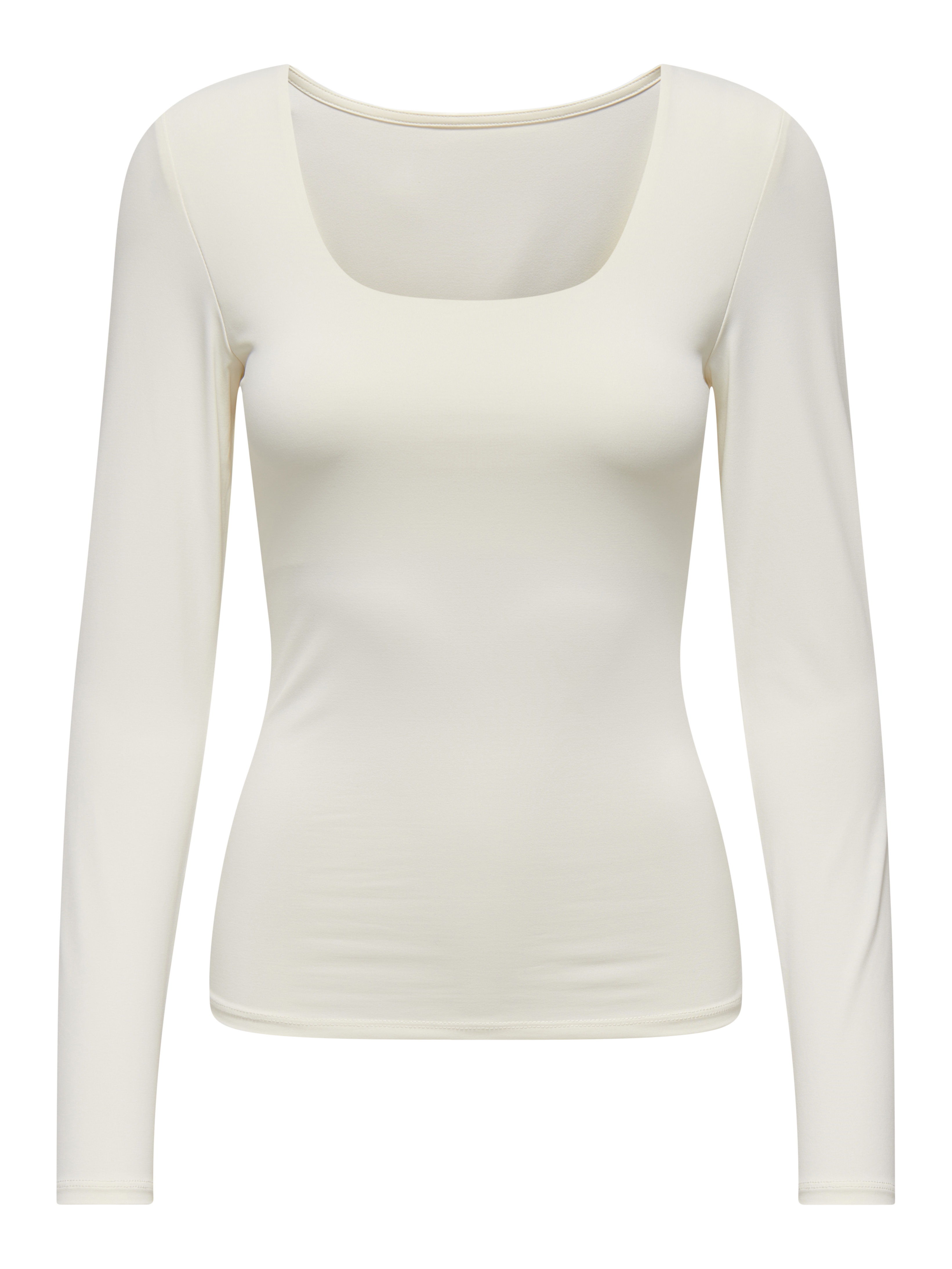 ONLEA L/S 2-WAY DEEP NECK TOP JRS NOOS