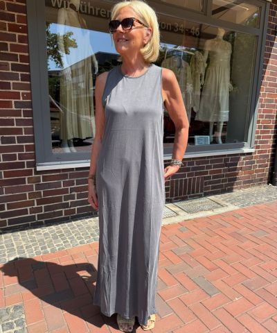 Ärmelloses Midikleid "Lilli" in Grau