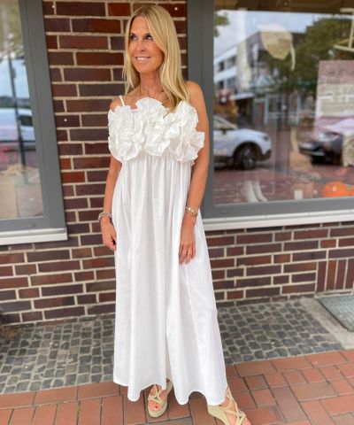 Spaghettikleid "Florence" in Weiß