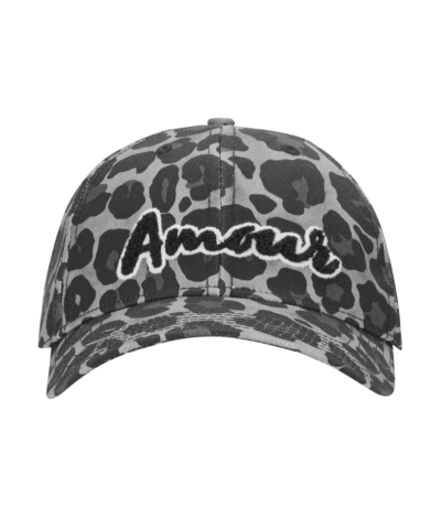 Codello - Cap aus reiner Baumwolle mit Leo-Muster in Grau