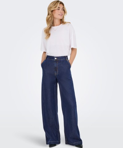 ONLY - OnlIngrid Mid-Waist Wide Jeans
