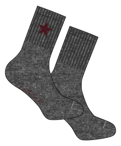 Smith & Soul - Socken mit Sternen in Grau