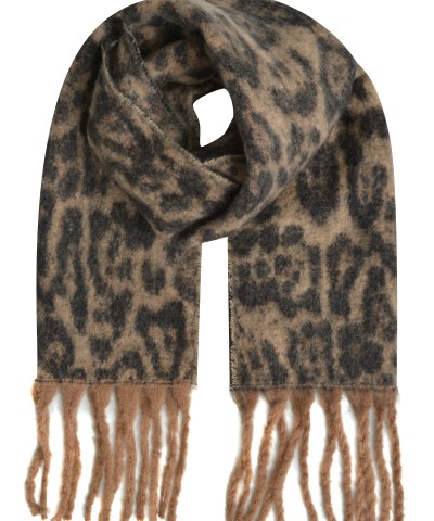 Smith & Soul - Wollschal in Camel Print