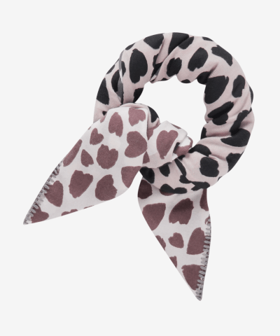 Codello - Leichtes Tuch mit Herzmuster in Schwarz