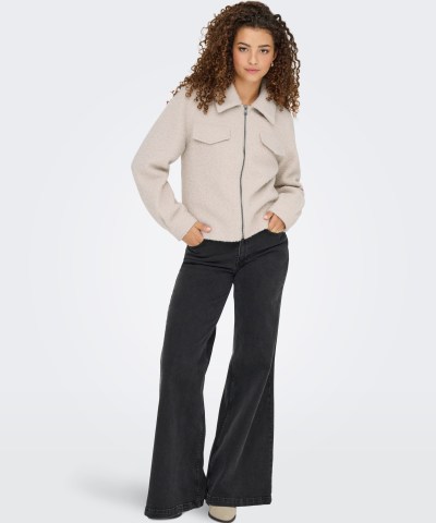 ONLY - OnlMalo Boucle Jacke in Beige