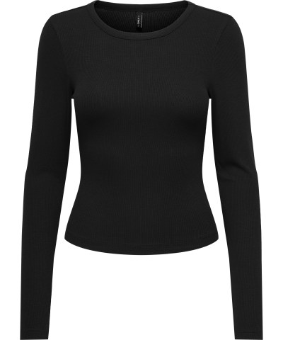 ONLY - OnlNora Langarmshirt in Schwarz
