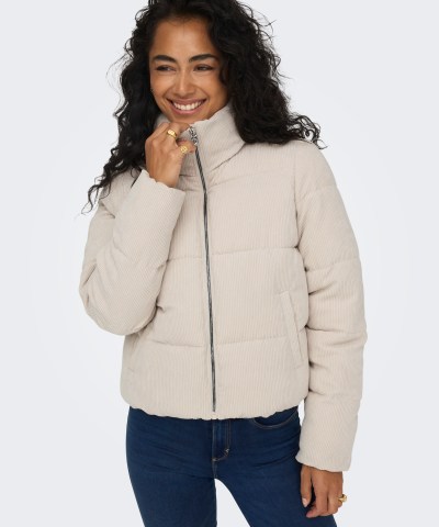 ONLY - OnlNewDolly Steppjacke in Beigegrau