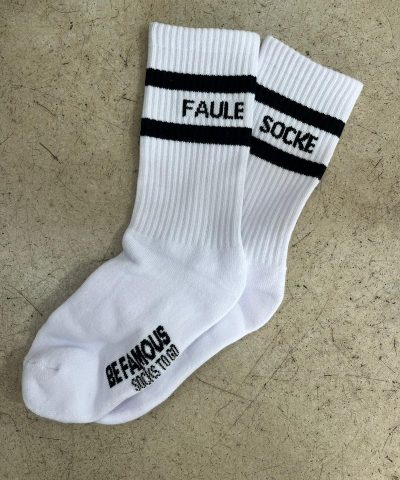 BE FAMOUS - "Faule Socke" Socken in Weiß