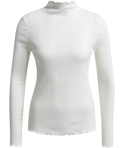 Smith & Soul - Tailliertes Rip-Stehkragenshirt in Weiß