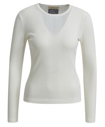 Smith & Soul - Tailliertes Rip-Shirt in Creme