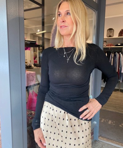 Kashmir Longsleeve in Schwarz