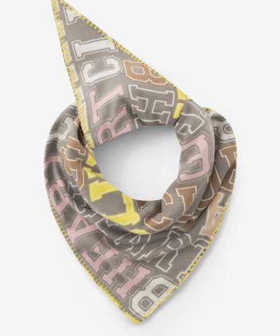 Codello - Dreieckstuch aus Viskosemischung mit HAPPY-HEART-Print