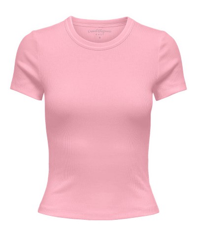 ONLY - OnlVal Basic Kurzarmshirt in Rose