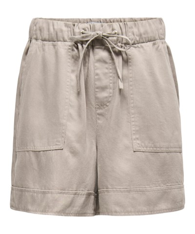 ONLY - OnlKenya Stoffshorts in Beige