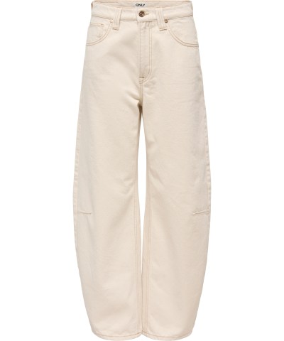 ONLY - OnlFrankie Cropped High Waist Hose in Ecru