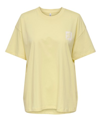 ONLY - OnlView T-Shirt mit Blumen Print in Gelb