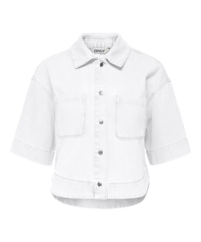 ONLY - OnlCleo Jeanshemd in Weiß