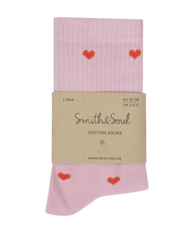 Smith & Soul - Socken mit kleinem Herz in Puder