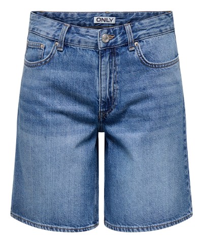 ONLY - OnlLumi Bermuda-Shorts in dunkler Jeans Waschung