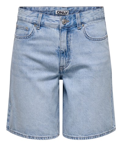 ONLY - OnlLumi Bermuda-Shorts in heller Jeans Waschung