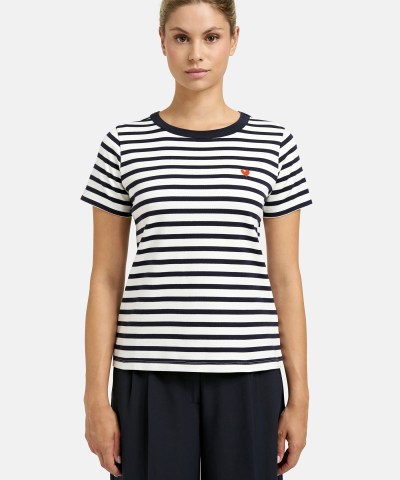 Smith & Soul - Streifen-T-Shirt in Marine