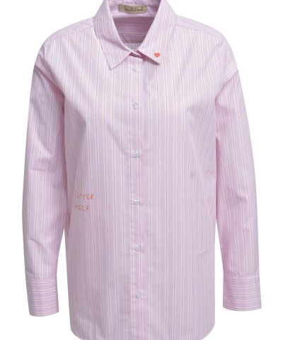 Smith & Soul - Gestreifte Bluse mit Liebesbrief-Print