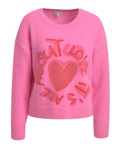 Milano Italy - "LOVE" Strickpullover in Pink