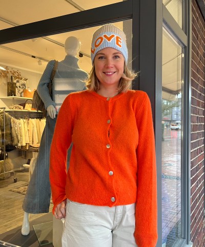 Strickcardigan "LSTilda" in neon orange