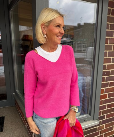 Strickpullover "LSLou" in Pink