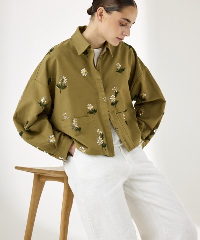 JcSophie - "Laura" Jacke in Army Green